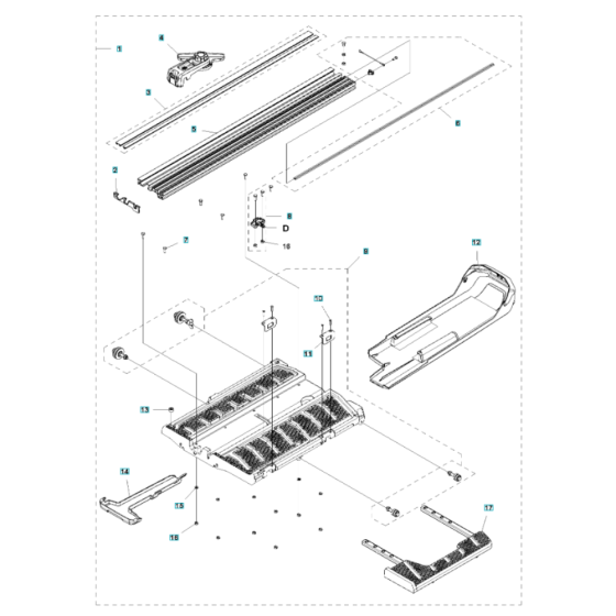 Cart Assembly for Husqvarna TS 70