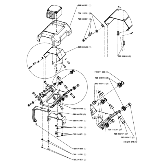 Frame Assembly for Husqvarna