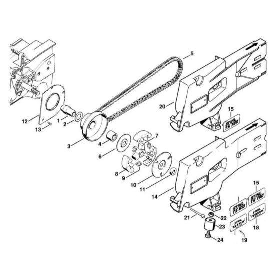 Muffler Assembly for Stihl TS760