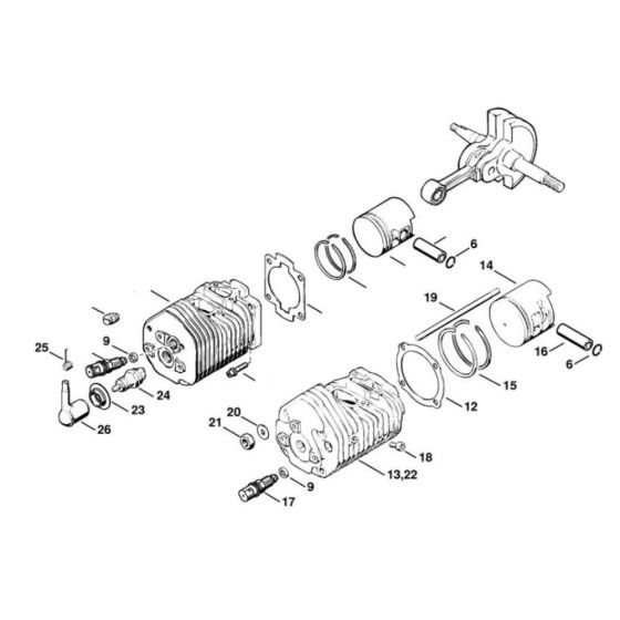 Cylinder Assembly for Stihl TS760