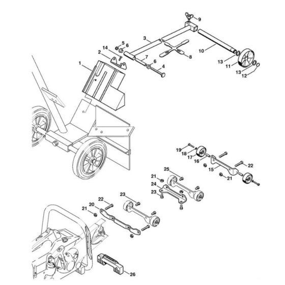 Guide Wheel Kit for Stihl TS760