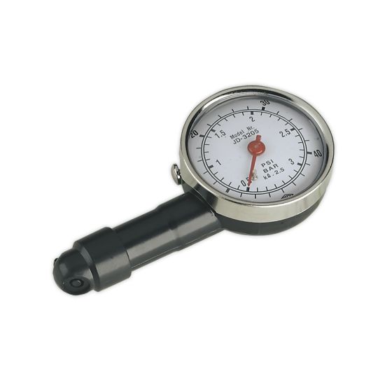 Tyre Pressure Gauge Dial Type 0-3bar(0-40psi) Sealey Part No. TST/PG97