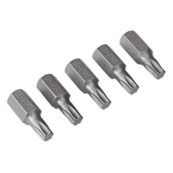 TRX-Star T40 Bit Short Pack of 5 Sealey Part No. TX40S5