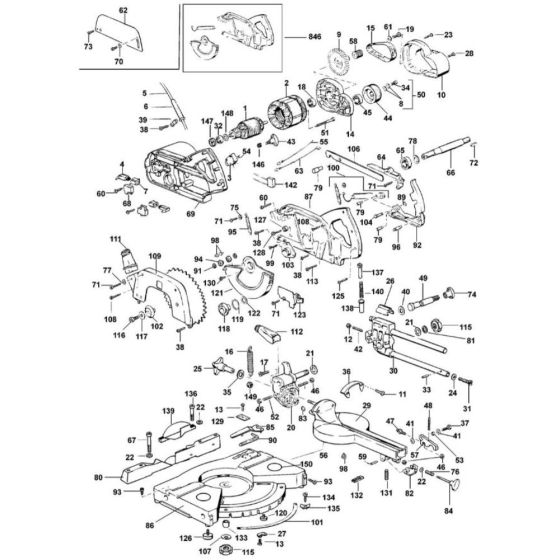 DeWalt TY174 Mitre Saw Assembly