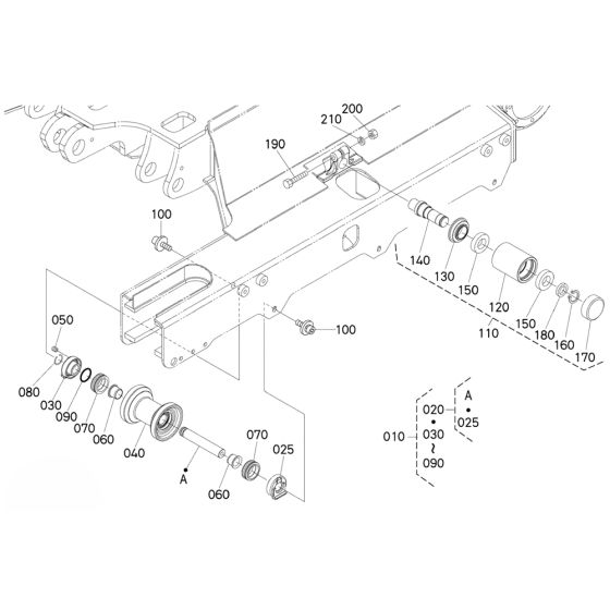 Track Roller Assembly for Kubota U25S Mini Excavator