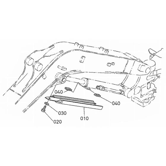 Cylinder Cover (Boom) for Kubota U35S Mini Excavator