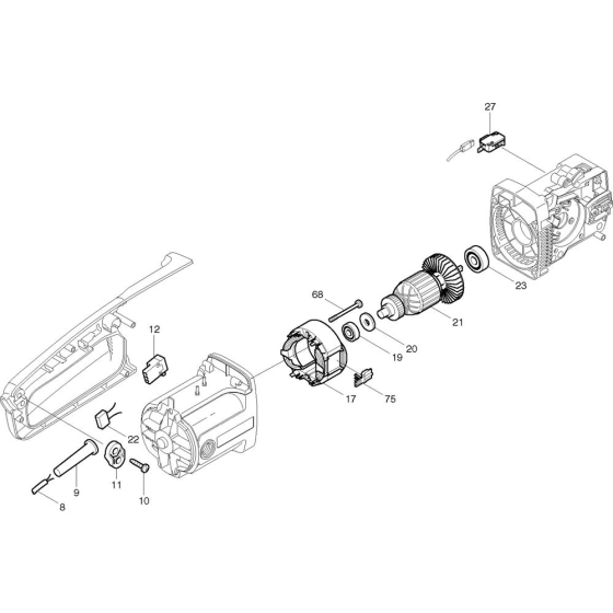 Rotor & Brake Assembly For Makita UC3001A Electric Chainsaws