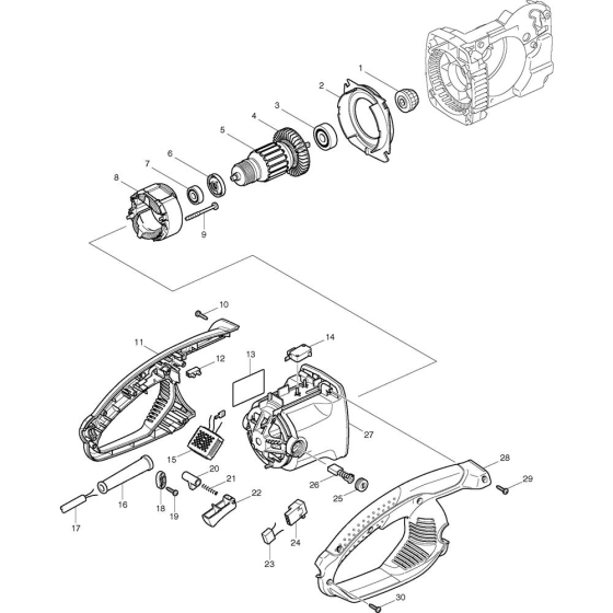 Main Assembly For Makita UC3530A Electric Chainsaws