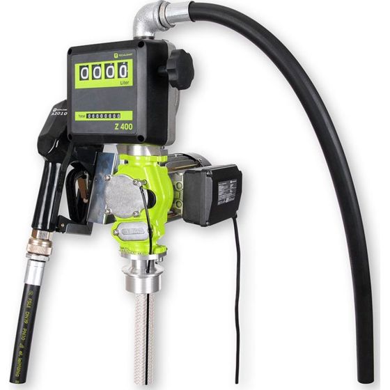 PCL Tecpump 600, 1.6m Suction Hose, Z400 Meter, 4m Dispensing Hose, A2010 Nozzle - UK105621400