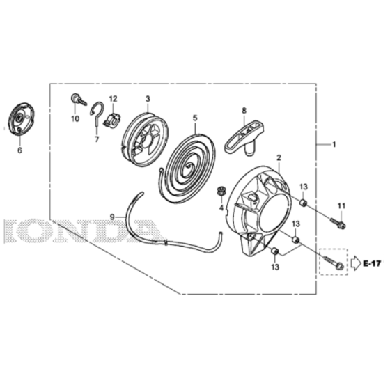 Recoil Starter for Honda UMC425A Brushcutter