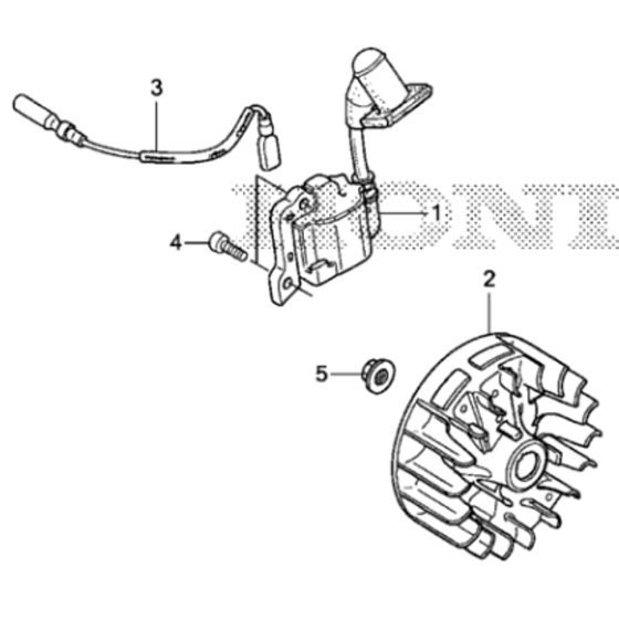 Flywheel / Ignition Coil for Honda UMC425A Brushcutter