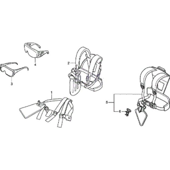 Shouler Strap  Assembly for Honda UMK435UE Brushcutters