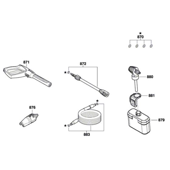 Bosch UniversalAquatak 125 Assembly