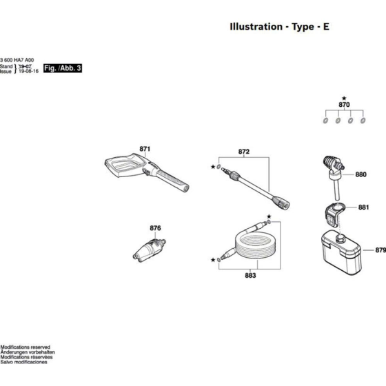 Washer Assembly for Bosch 125