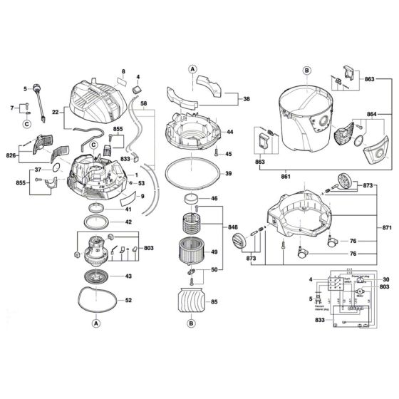 Vacuum Cleaner Assembly for Bosch