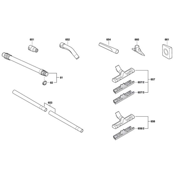 Bosch UniversalVac 15 Assembly