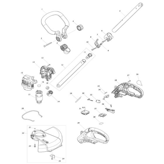Makita UR100D Assembly