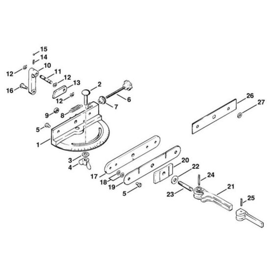 Swivelling Support for Stihl USG