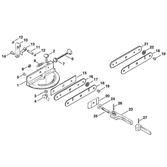 Swivelling Support for Stihl USG