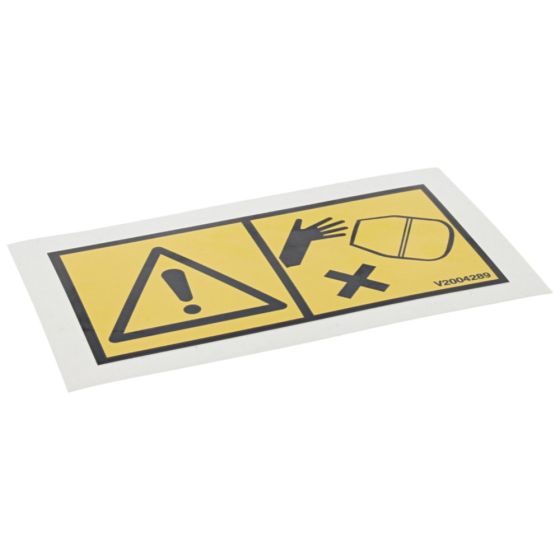 Drum Decal Warning for Winget 100T, 150T, 175T Mixers - OEM No. V2004289