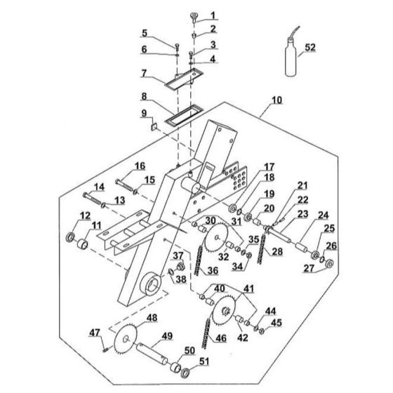 Gear Head Assembly for VH 550