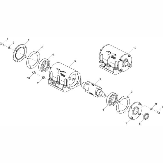 Vibrator Assembly for Belle PCLX1645E