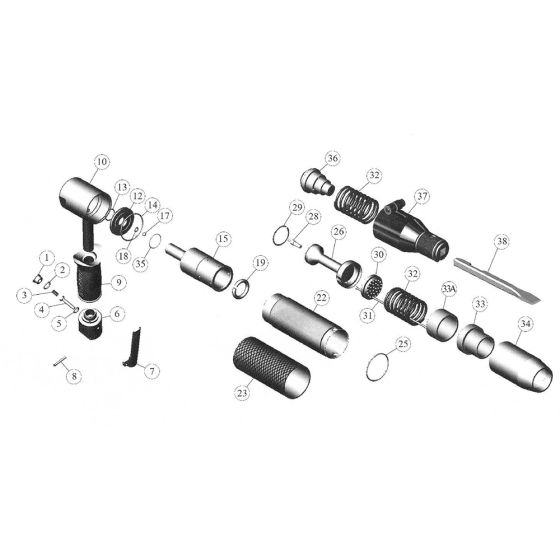 Main Assembly for Trelawny VL203 Needle & Chisel Scaler