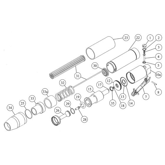 Main Assembly for Trelawny VL223 Needle & Chisel Scaler