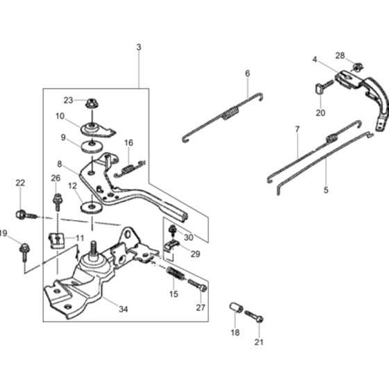 Governor Assy for Wacker VP1135A-5100029066 (Honda) Rev.100 Plate Compactors.


