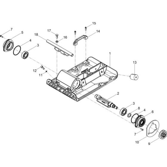 Baseplate Assembly for Wacker VP1340A-5100029061 (Honda) Rev.101 Plate Compactor