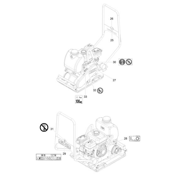 Decals for Wacker VP1340Aw