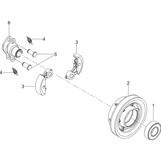 Clutch Ass'y for Wacker VP1550-5000008707 Rev.100 Plate Compactor