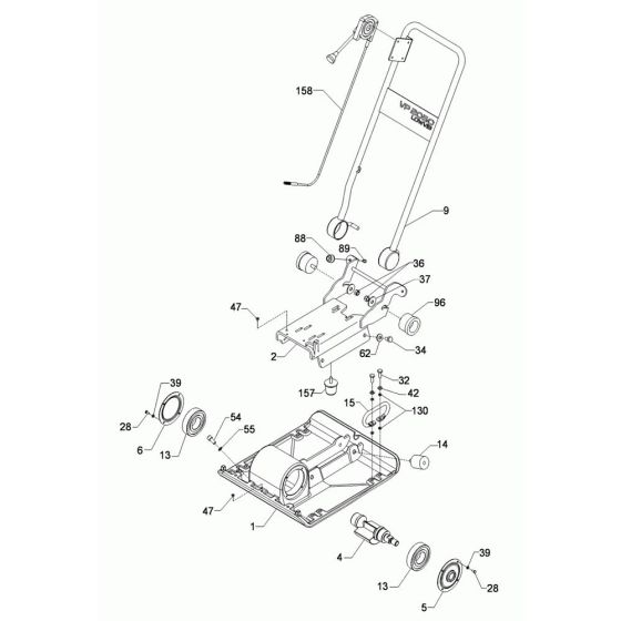 Baseplate Assembly for Wacker VP2050R