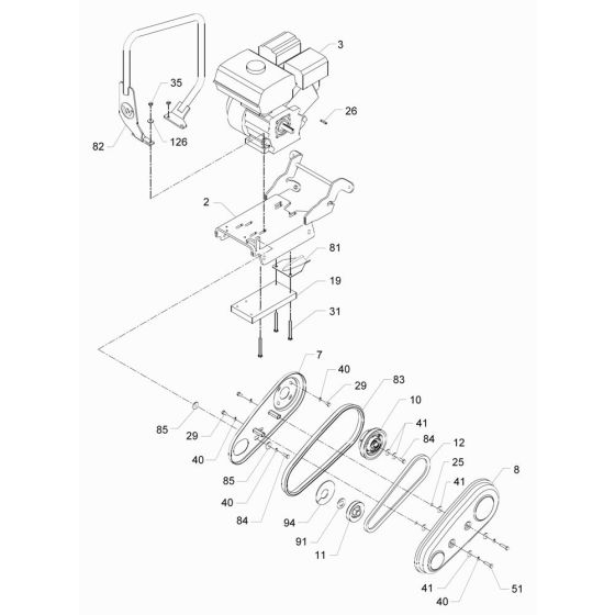 Drive Assembly for VP2050R