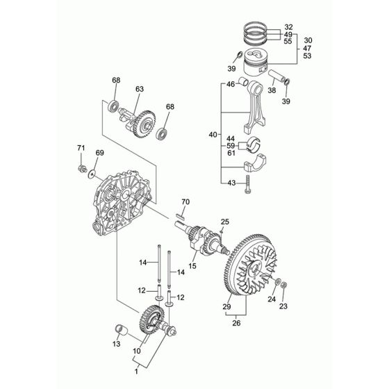 Crankshaft, Piston Assembly