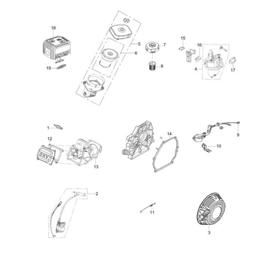 Engine Assembly for Wacker VP80G