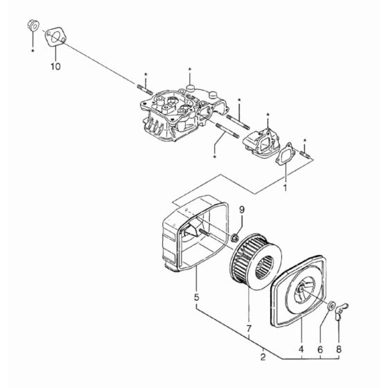 Air Cleaner for Wacker VPY1740