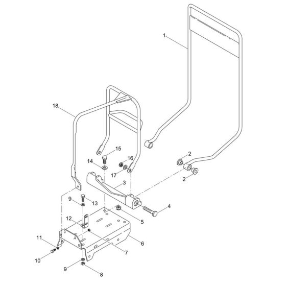 Guide Handle for Wacker VPY1740