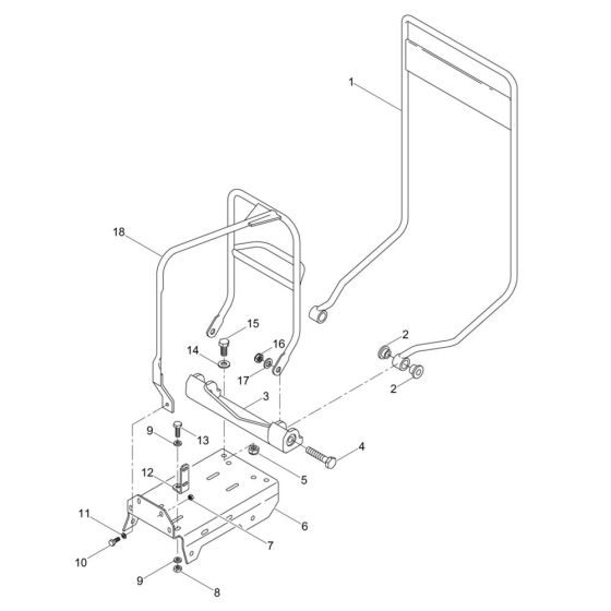 Guide Handle for Wacker VPY1750