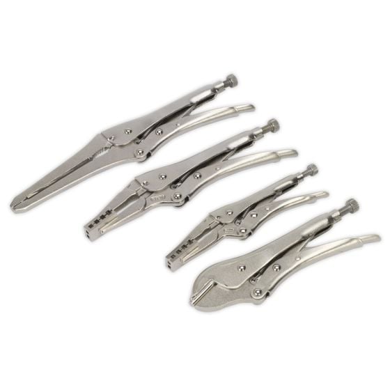 Locking Pliers Set 4pc - Hose Clamp & Pinch Off Sealey Part No. VS0310