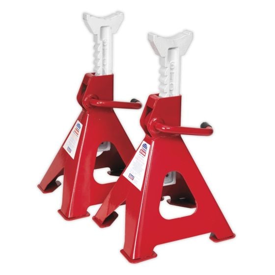 Axle Stands (Pair) 6tonne Capacity per Stand Ratchet Type Sealey Part No. VS2006