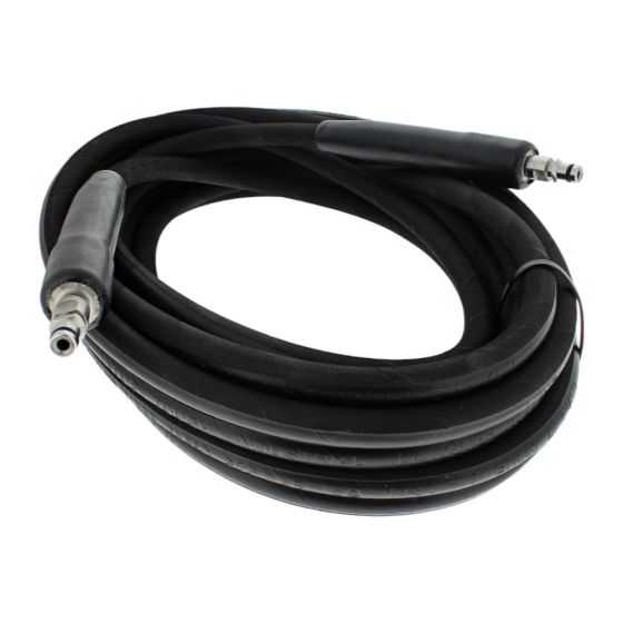 10m 1w 1/4 Black V-Tuf Hose - K5 'KARCHER Style' Ends & Cuffs - V-TUF Pressure Washer Parts - VTK11410K5K5YK