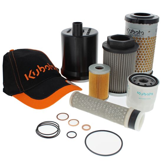 Service Kit (1000 Hour) for Kubota KX41-3 KX36-3  Excavators - Genuine Kit - OEM No. W21CK00002