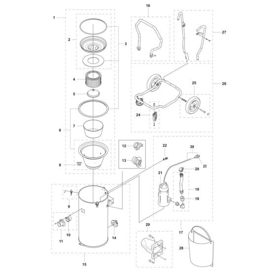 Tank Assembly for Husqvarna