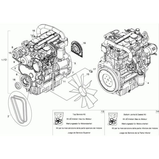 Engine Assembly for Neuson 10001