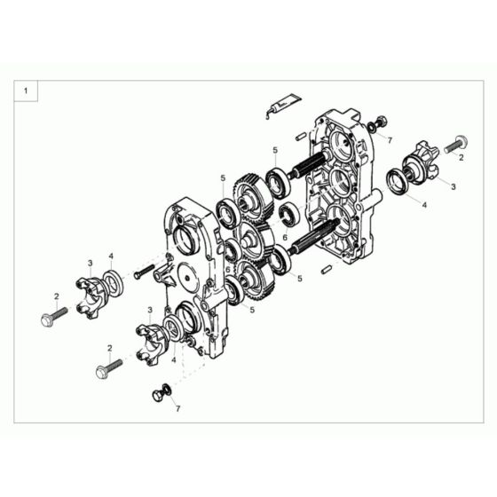 Gearbox Assembly for Neuson 10001
