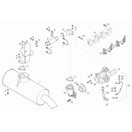 Exhaust Assembly for Neuson 10001