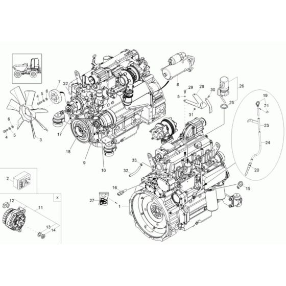 Engine Assembly for Wacker 10001