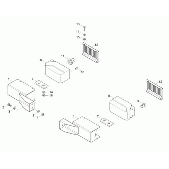 Headlight Assembly for Wacker