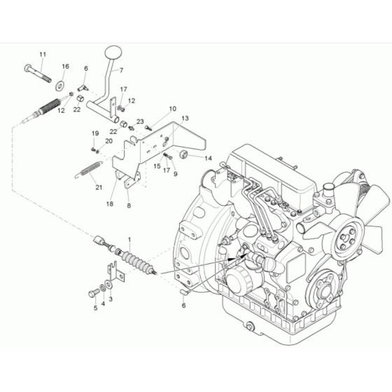 Speed Actuator for Neuson 1001